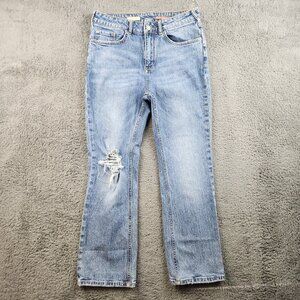 Pilcro Jeans Size 29 Jules Mid Rise Relaxed Fit Straight Leg Denim Anthropologie